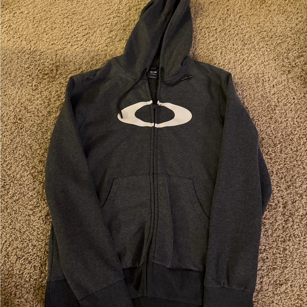 Oakley Black Hoodie with White Logo